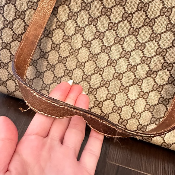 Gucci Vintage GG Supreme Leather  Tote - Picture 8 of 10